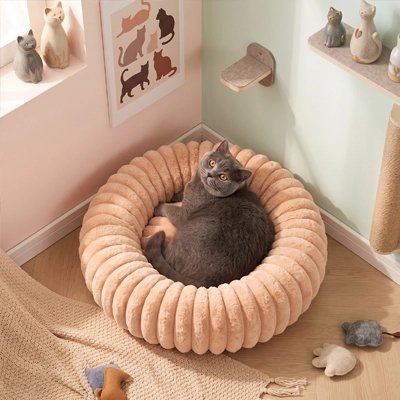 Coussin Chat installé dans le coussin