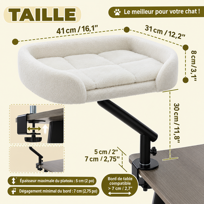guide taille hamac pour chat bureau beige