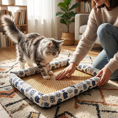 Tapis rafraichissant Chat maman avec chat 
